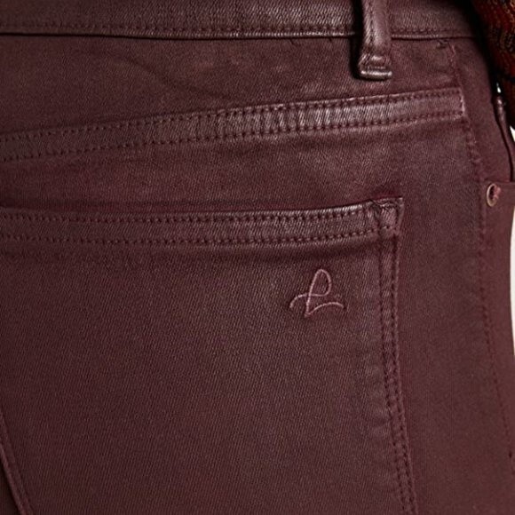 DL1961 Florence Instasculpt Sequoia Ultimate Coated Crop Skinny Ankle Pants 27 - Picture 6 of 15